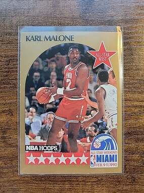 Karl Malone 1990-1991 NBA Hoops #21 - All-Star - NBA - Fresh Pull